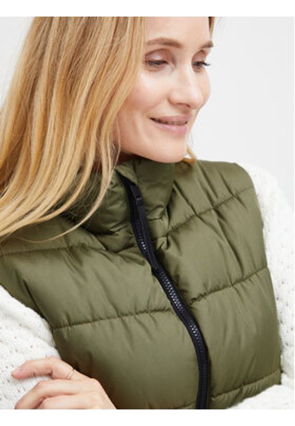 Fransa Bezrękawnik 20612165 Khaki Regular Fit. Kolor: brązowy. Materiał: syntetyk. Długość rękawa: bez rękawów