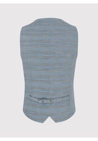 Pako Lorente - PAKO LORENTE – Męska szara kamizelka w kratę. Okazja: na ślub cywilny, na wesele. Kolor: szary. Materiał: poliester, elastan, wiskoza #7