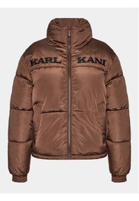 Karl Kani Kurtka puchowa Retro Essentials 6176622 Brązowy Regular Fit. Kolor: brązowy. Materiał: puch, syntetyk. Styl: retro #1
