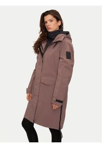 Halti Parka Bergga 065-0425 Brązowy Relaxed Fit. Kolor: brązowy. Materiał: syntetyk