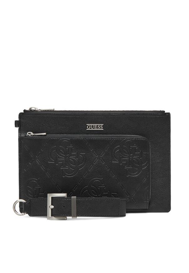 Guess Saszetka PMBONG P5432 Czarny. Kolor: czarny. Materiał: skóra