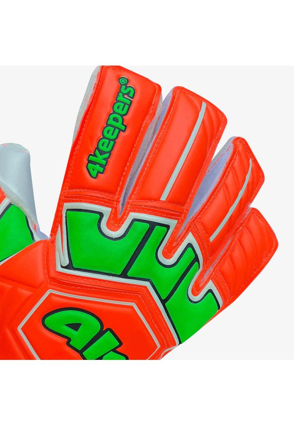 4KEEPERS - Rękawice bramkarskie 4keepers GUARD FOGO MF. Kolor: pomarańczowy. Sport: piłka nożna