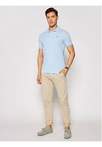 La Martina Polo Piquet CCMP02 PK001 Błękitny Slim Fit. Typ kołnierza: polo. Kolor: niebieski. Materiał: bawełna #4