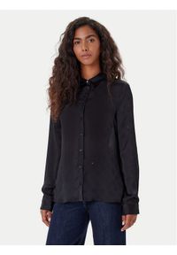 Guess Koszula W5YH1A WHCR2 Czarny Regular Fit. Kolor: czarny. Materiał: syntetyk