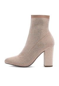 Nine West Botki KAS BYCCC03 Beżowy. Kolor: beżowy. Materiał: materiał #6