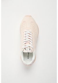Armani Exchange - Sneakersy damskie ARMANI EXCHANGE. Wysokość cholewki: przed kostkę. Materiał: zamsz, syntetyk. Szerokość cholewki: normalna. Wzór: haft #4