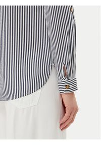Vero Moda Koszula Bumpy 10275283 Granatowy Regular Fit. Kolor: niebieski. Materiał: wiskoza #5
