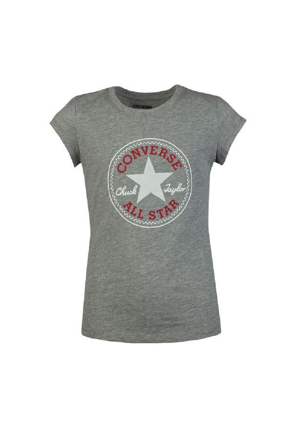 Koszulka z krótkim rękawem dla dzieci Converse Timeless Chuck Patch G Szary. Kolor: szary. Długość rękawa: krótki rękaw. Długość: krótkie. Sport: skateboard