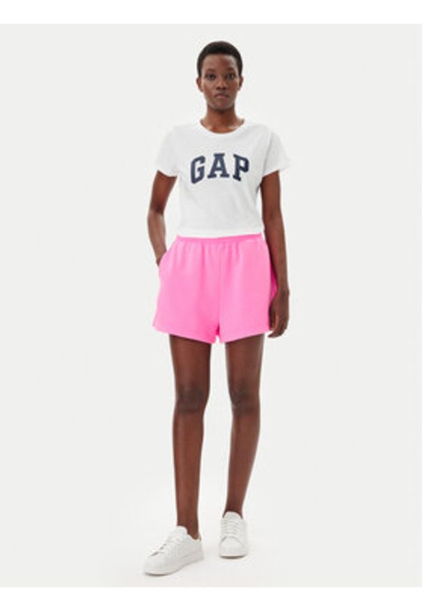 GAP - Gap T-Shirt 729555-12 Biały Regular Fit. Kolor: biały. Materiał: bawełna