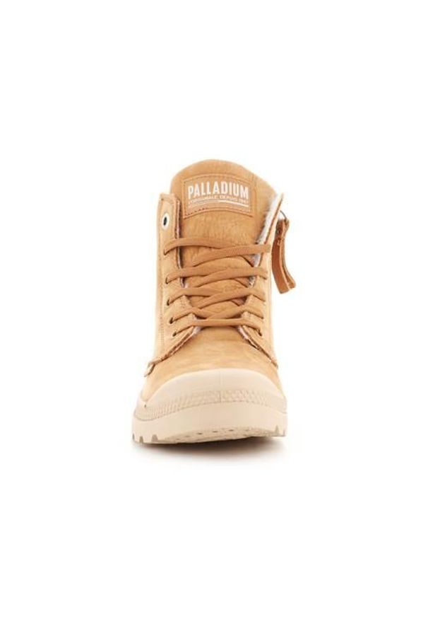 Buty do chodzenia unisex Palladium Pampa HI Zip WL. Wysokość cholewki: za kostkę. Zapięcie: sznurówki. Kolor: żółty. Materiał: guma, zamsz, materiał, syntetyk. Szerokość cholewki: normalna. Sport: turystyka piesza
