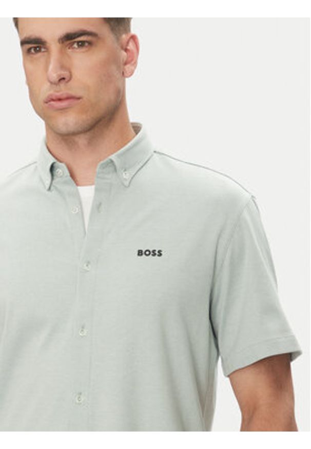 BOSS Koszula B_MOTION_S 50533149 Zielony Regular Fit. Kolor: zielony. Materiał: bawełna
