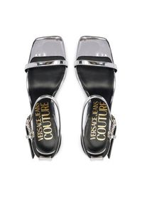Versace Jeans Couture Sandały 80VA3S76 ZS406 Srebrny. Kolor: srebrny. Materiał: skóra #2