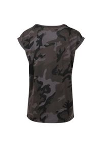 BUILD YOUR BRAND - Damska Koszulka Z Przedłużonym Ramiączkiem Camo. Kolor: zielony, brązowy, wielokolorowy. Długość rękawa: na ramiączkach. Sport: turystyka piesza