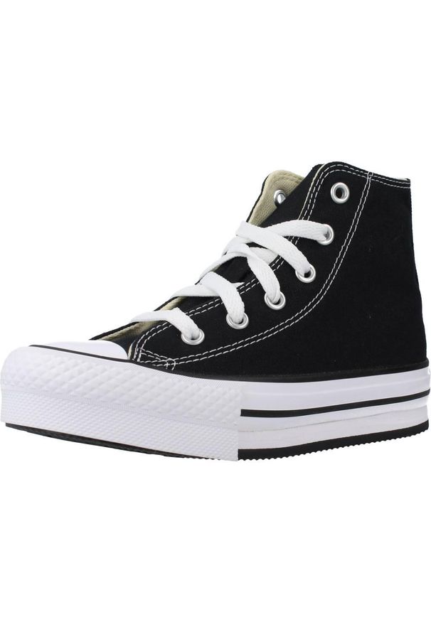 Obuwie Sportowe Dziecięce Converse Chuck Taylor All Star Lift Platform Czarny. Okazja: na co dzień. Kolor: czarny. Materiał: tkanina. Model: Converse All Star