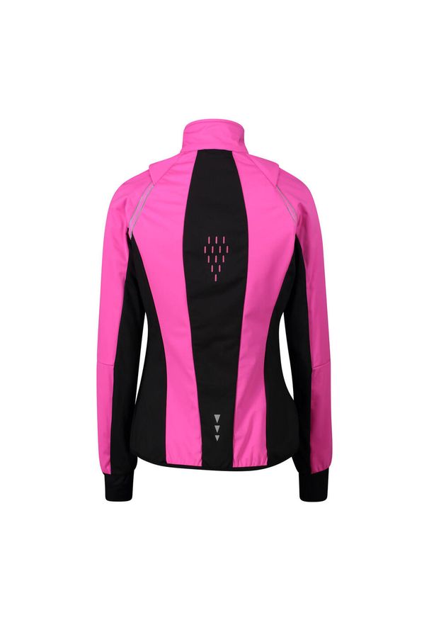 Kurtka damska turystyczna CMP 30A2276. Typ kołnierza: kaptur. Kolor: wielokolorowy, czarny, różowy. Materiał: softshell. Sport: turystyka piesza