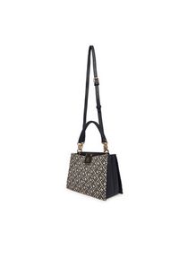 TOMMY HILFIGER - Tommy Hilfiger Torebka Th Her Med Satchel Jacqu AW0AW18639 Granatowy. Kolor: niebieski. Materiał: skórzane #3