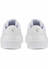 Puma - Dziecięce sneakersy Carina 2.0 PUMA White Silver Gray. Kolor: biały, wielokolorowy, szary. Materiał: guma, syntetyk, tkanina, materiał. Sezon: lato