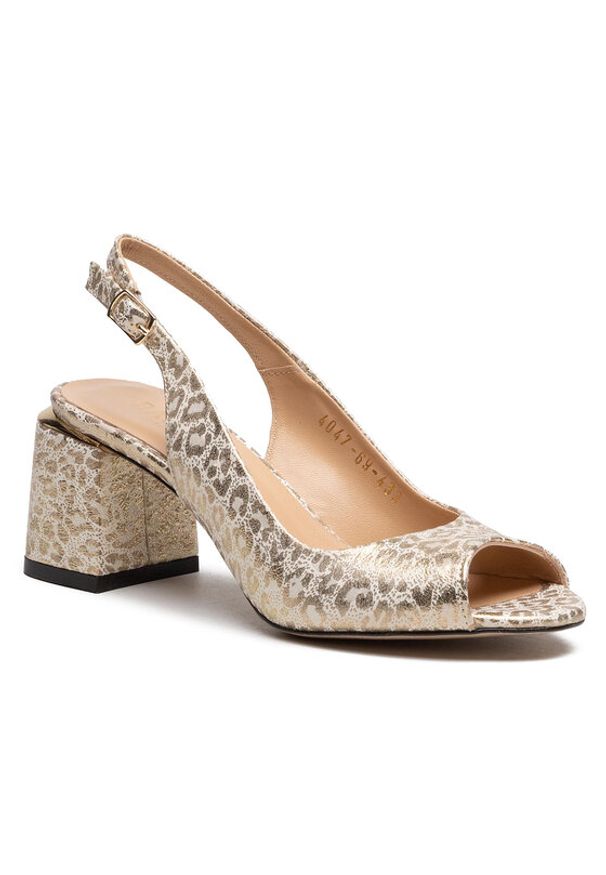 Sandały Badura. Kolor: złoty