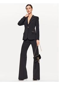 Elisabetta Franchi Spodnie materiałowe PA-004-36E2-V300 Czarny Regular Fit. Kolor: czarny. Materiał: materiał, syntetyk #5