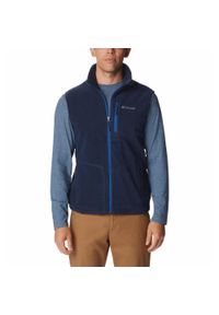 columbia - Bezrękawnik Turystyczny Kamizelka Męska Columbia Fast Trek Fleece Vest. Kolor: niebieski. Długość rękawa: bez rękawów #1