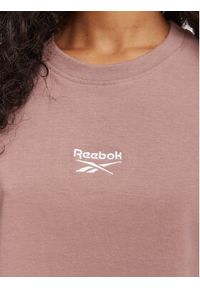 Reebok T-Shirt Gisela RK25709CCW Brązowy Regular Fit. Kolor: brązowy. Materiał: bawełna #4