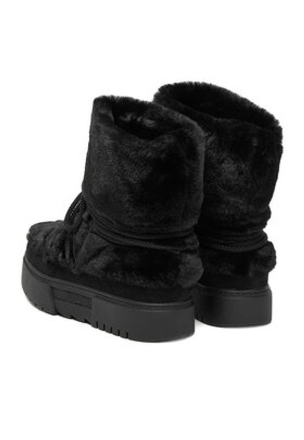 DeeZee Śniegowce HX24020-1 Czarny. Kolor: czarny. Materiał: materiał