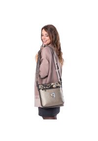 Brązowa Listonoszka Anekke Real Elegancka Torebka Damska. Kolor: brązowy. Styl: elegancki #8