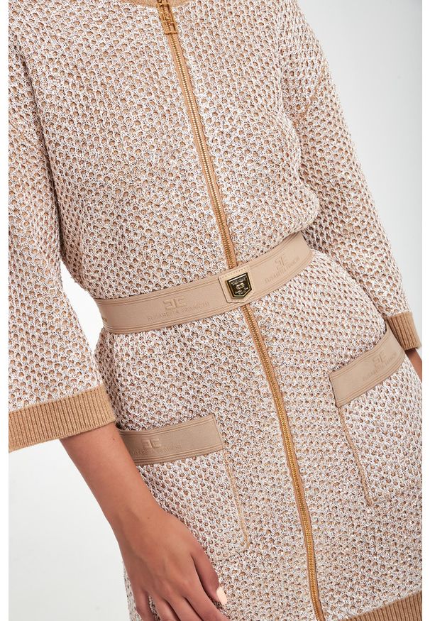 Elisabetta Franchi - Sukienka cekinowa mini ELISABETTA FRANCHI. Długość: mini