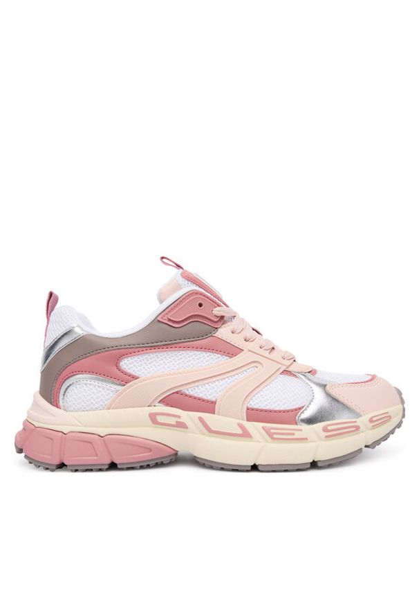 Guess Sneakersy FLFBVL ELE12 Różowy. Kolor: różowy. Materiał: materiał