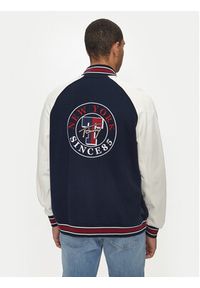 Tommy Jeans Kurtka bomber Varsity DM0DM19237 Granatowy Relaxed Fit. Kolor: niebieski