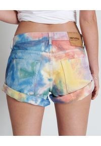 ONETEASPOON - Spodenki Rainbow Bandits. Stan: podwyższony. Kolor: niebieski. Materiał: jeans. Wzór: aplikacja #3
