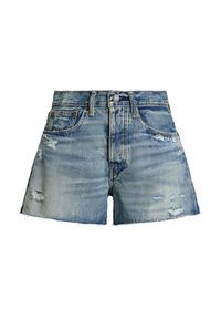 Polo Ralph Lauren Szorty jeansowe 211963529001 Niebieski Straight Fit. Kolor: niebieski. Materiał: bawełna #5