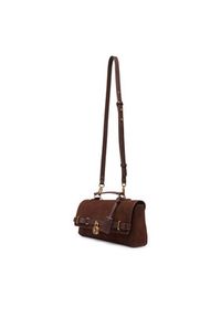 TOMMY HILFIGER - Tommy Hilfiger Torebka American Icon Clutch Suede AW0AW19515 Brązowy. Kolor: brązowy. Materiał: skórzane, zamszowe #5