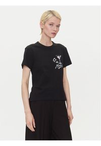 Hugo - HUGO T-Shirt Destrel_2 50544897 Czarny Loose Fit. Kolor: czarny. Materiał: bawełna