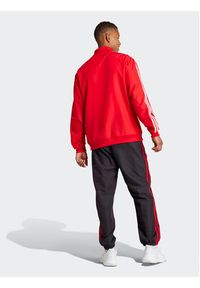 Adidas - adidas Dres 3-Stripes IR8199 Czerwony Regular Fit. Kolor: czerwony. Materiał: syntetyk #5
