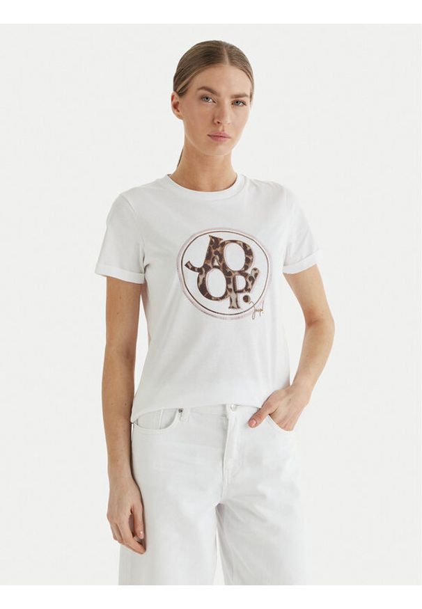 JOOP! T-Shirt Tova 30102423 Biały Regular Fit. Kolor: biały. Materiał: bawełna