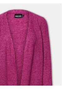Pieces Kardigan Ellen 17150955 Różowy Regular Fit. Kolor: różowy. Materiał: syntetyk #5