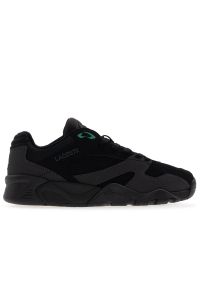 Buty Lacoste Game Trainer 749SMA0108-237 - czarne. Zapięcie: sznurówki. Kolor: czarny. Materiał: guma, materiał, syntetyk. Szerokość cholewki: normalna
