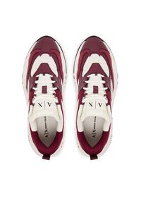 Armani Exchange Sneakersy XDX120 XV708 MZ134 Bordowy. Kolor: czerwony. Materiał: materiał #3