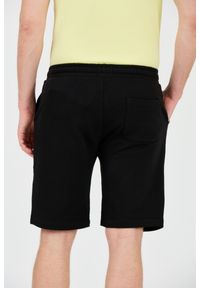 La Martina - LA MARTINA Czarne męskie spodenki, Rozmiar XL. Kolor: czarny. Materiał: bawełna #5