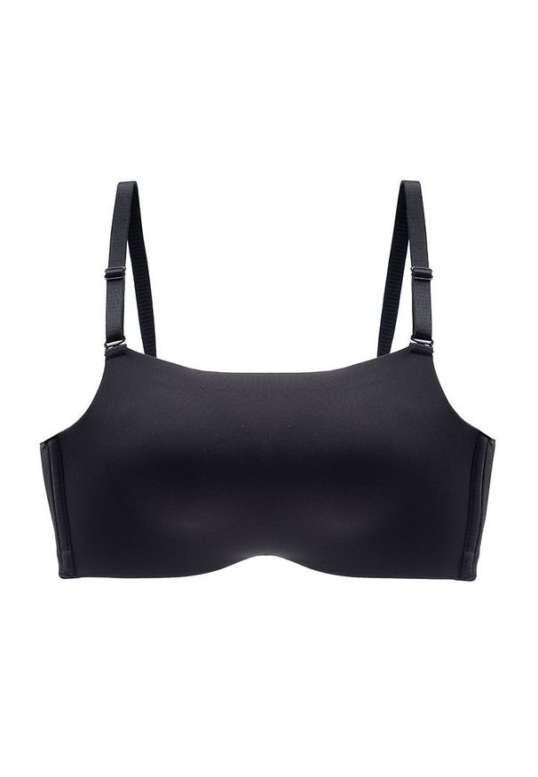 Intica - Biustonosz push-up z regulowanymi ramiączkami piankowy Ihna. Kolor: czarny. Materiał: materiał. Rodzaj stanika: push-up