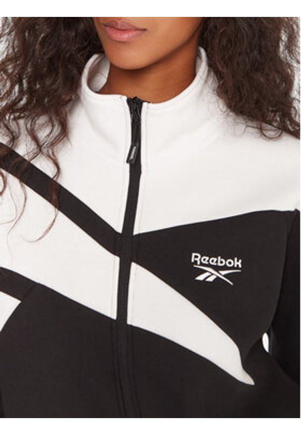 Reebok Bluza RK25139CCW Czarny Regular Fit. Kolor: czarny. Materiał: syntetyk