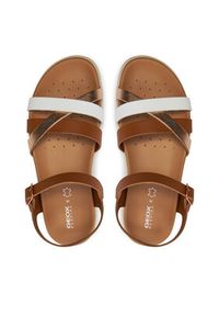 Geox Sandały J Sandal Soleima Gir J45GSA 043CF C6A7F D Brązowy. Kolor: brązowy. Materiał: skóra #3