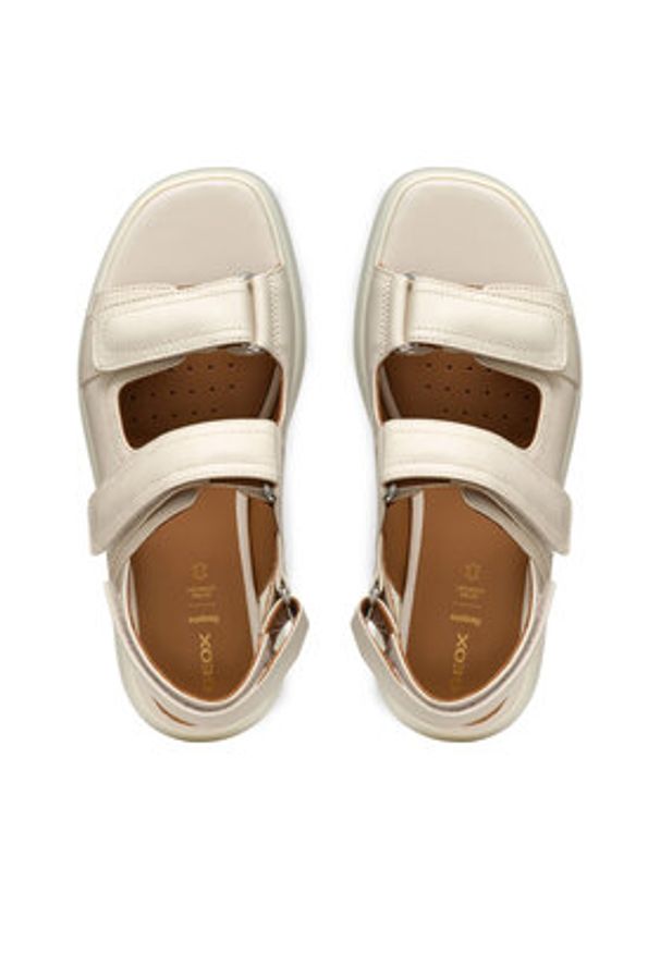 Geox Sandały D Spherica Ec4.1 S D55D4B 00085 C1122 Beżowy. Kolor: beżowy. Materiał: skóra