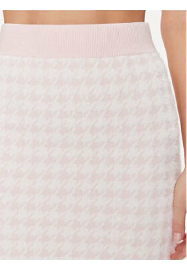 Guess Spódnica mini W4RD65 Z3DA0 Różowy Slim Fit. Kolor: różowy. Materiał: wiskoza, syntetyk