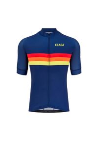KEADA SPORTS - Męska koszulka kolarska z krótkim rękawem – Sunrise. Kolor: niebieski. Długość rękawa: krótki rękaw. Długość: krótkie. Sport: kolarstwo #1