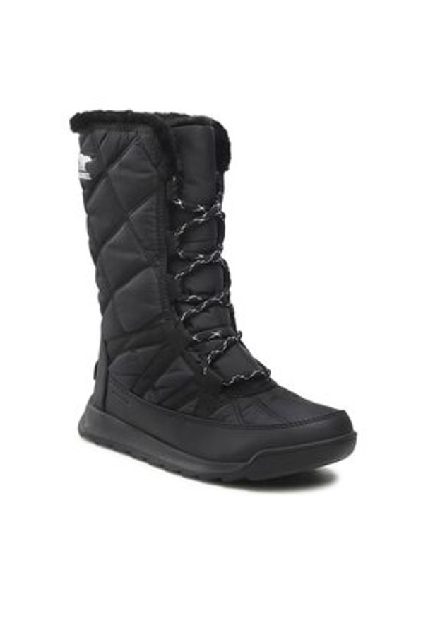 sorel - Sorel Śniegowce Whitney™ II Tall Lace Wp NL3823-010 Czarny. Kolor: czarny. Materiał: materiał