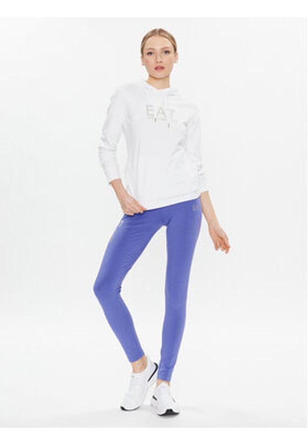 EA7 Emporio Armani Bluza 8NTM36 TJCQZ 0101 Biały Regular Fit. Kolor: biały. Materiał: bawełna