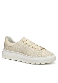 Geox Sneakersy D Spherica Ec4.1 D55TCD 0DSBC C1122 Beżowy. Kolor: beżowy. Materiał: materiał #3