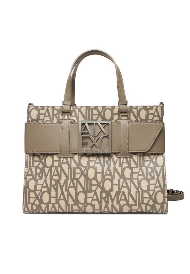 Torebka Armani Exchange. Kolor: beżowy
